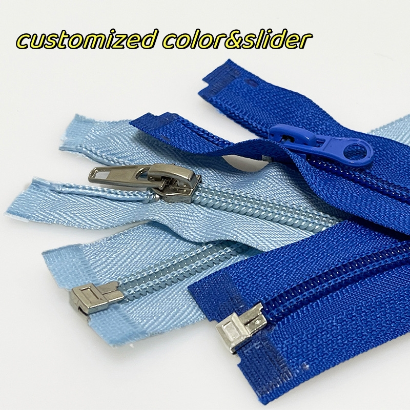 factory directly sells  open end no.5 nylon zipper  for garments 