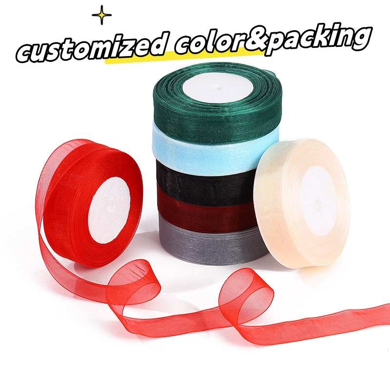 Wholesale Organza Ribbon Transparent Chiffon Ribbon for Wrapping Decorating