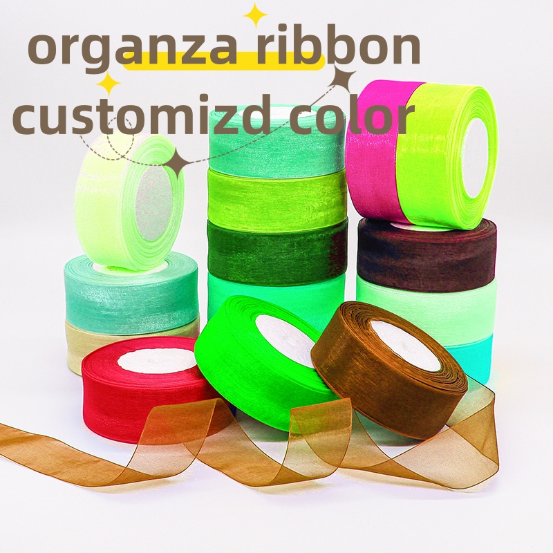 Wholesale Organza Ribbon Transparent Chiffon Ribbon for Wrapping Decorating