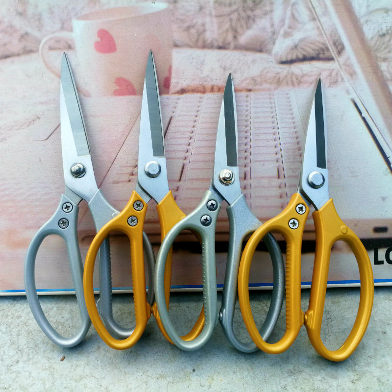 Whosale super Factory Price Plastic Handle Office Scissors 8" Multipurpose Left Hand Household Scissors For Office Home School