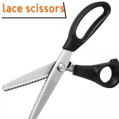 2023 ZigZag Scissors Pinking Shears new lace Tailor Scissors Triangle  for cutting fabric tailor scissors fabric