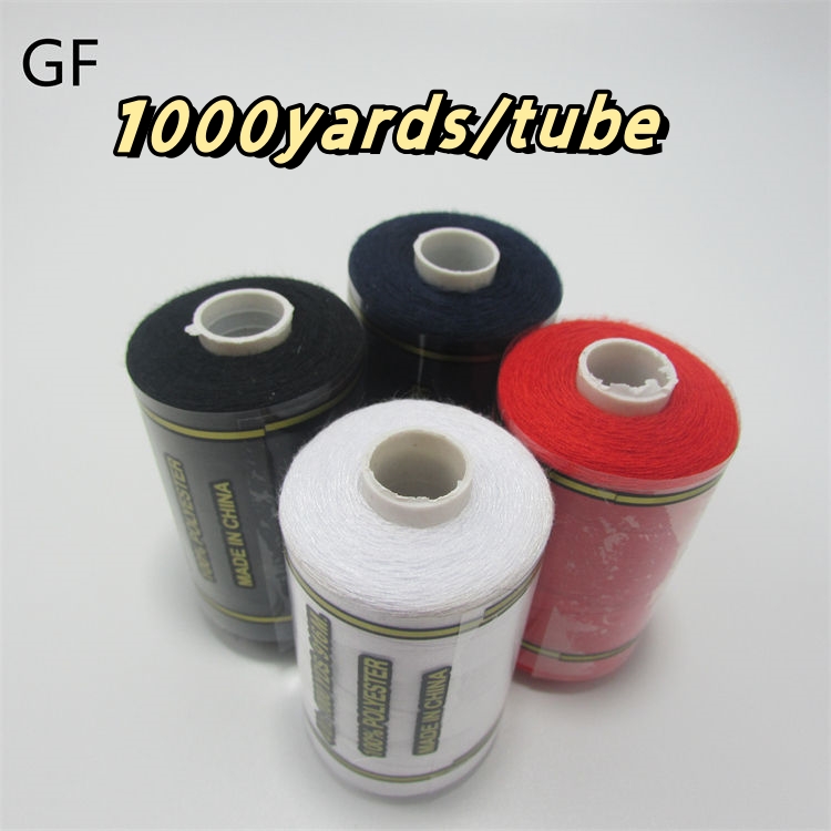 High strength spun polyester household sewing thread 100% Polyester 402 color small coil 1000yds sewing thread