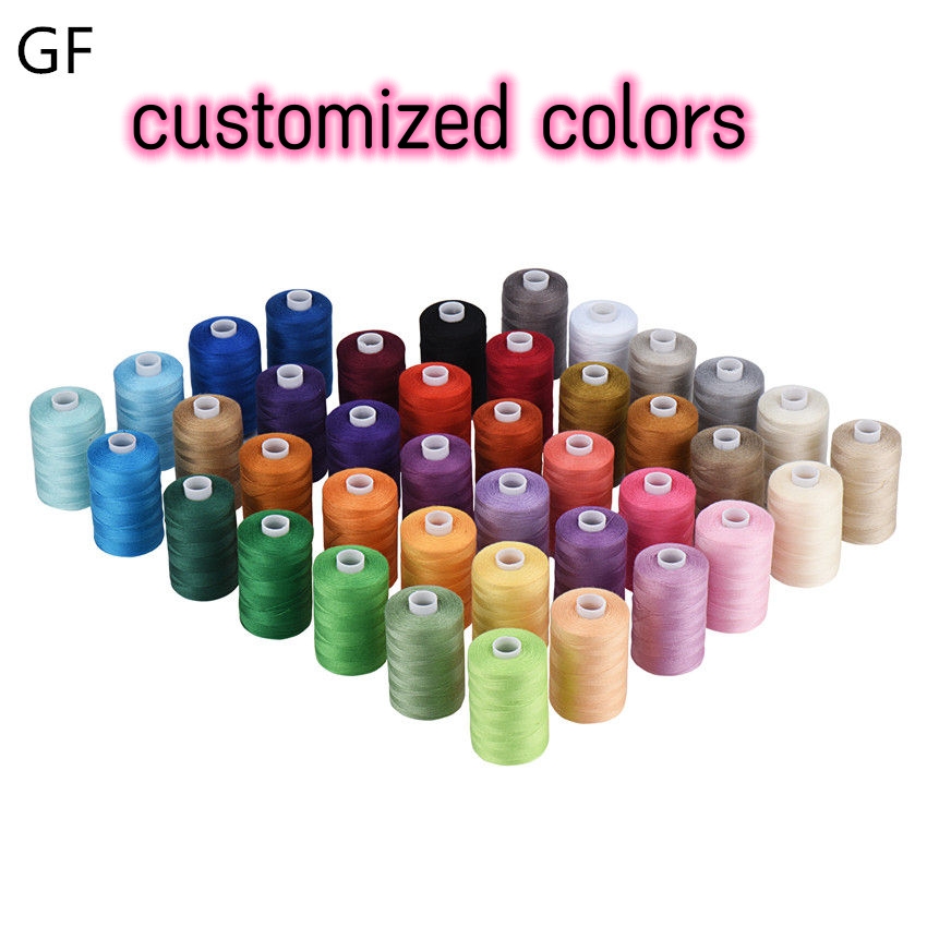 Factory direct sales of eco-friendly rayon long fiber multi colored embroidery  120D/2  thread  sewing thread 