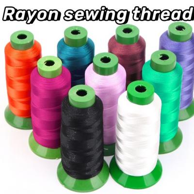 Factory direct sales of eco-friendly rayon long fiber multi colored embroidery  120D/2  thread  sewing thread 