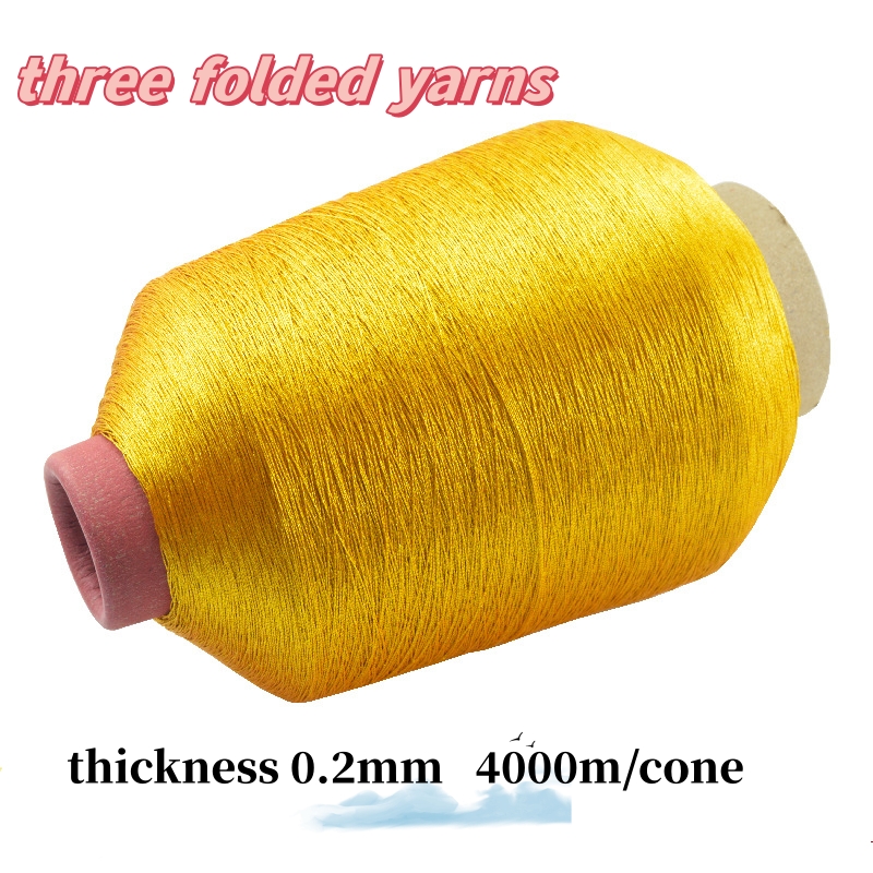 Wholesale MX Type Pure Metallic Golden Yarn Yarn Japanese Metallic Yarn