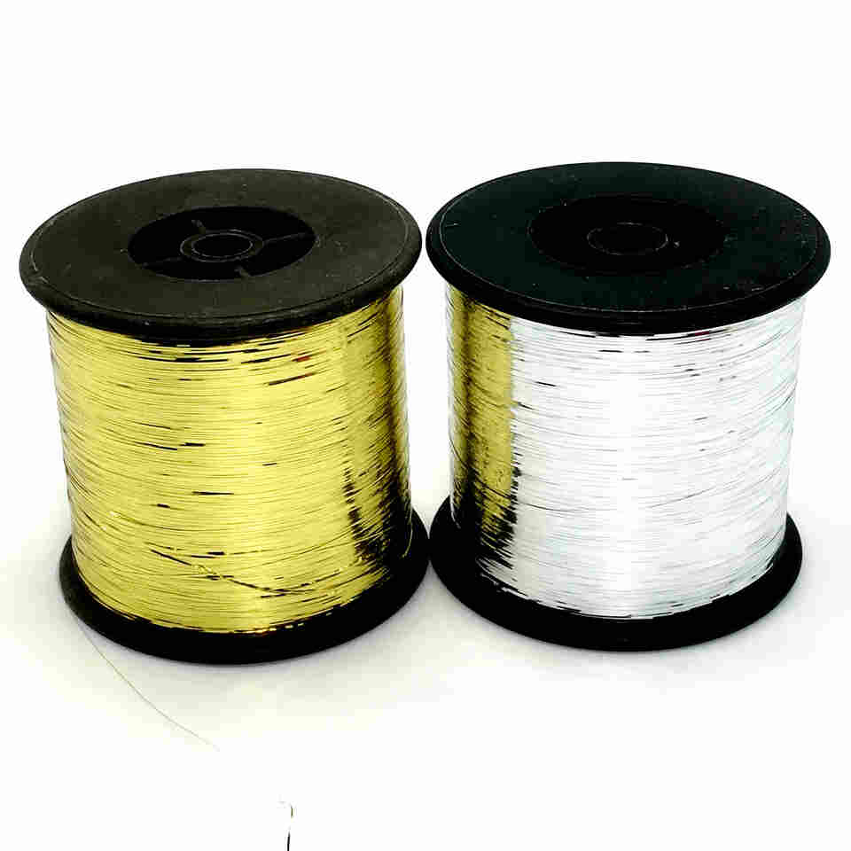 Good Quality Colorful M Type 100% Polyester Metallic Yarn 100g per spool Sewing Thread For Garment Accessories