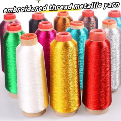 L-type or ST / MS Gold and silver embroidered thread metallic yarn 100% polyester metallic yarn sewing thread for garment acces