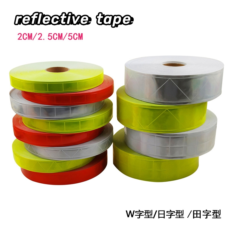 Factory PVC reflective  with bright cold clothes luggage back adhesive sewing reflective strip clothing reflective tape